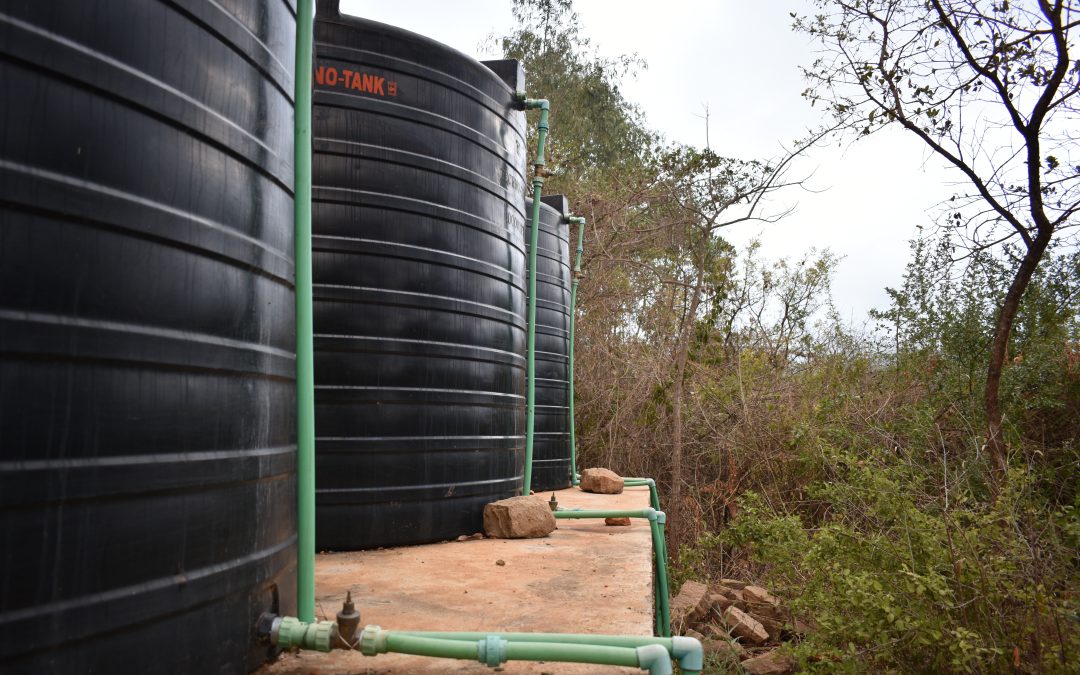 water tanks side view